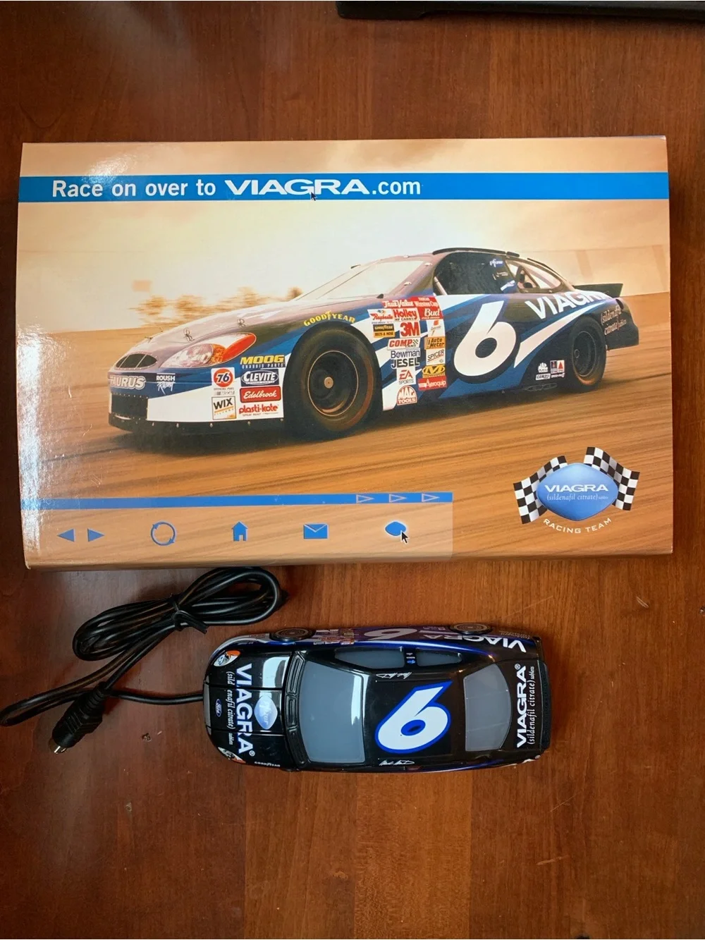 Mark Martin #6 NASCAR Ford Computer Mouse - Collectable Computer Mouse